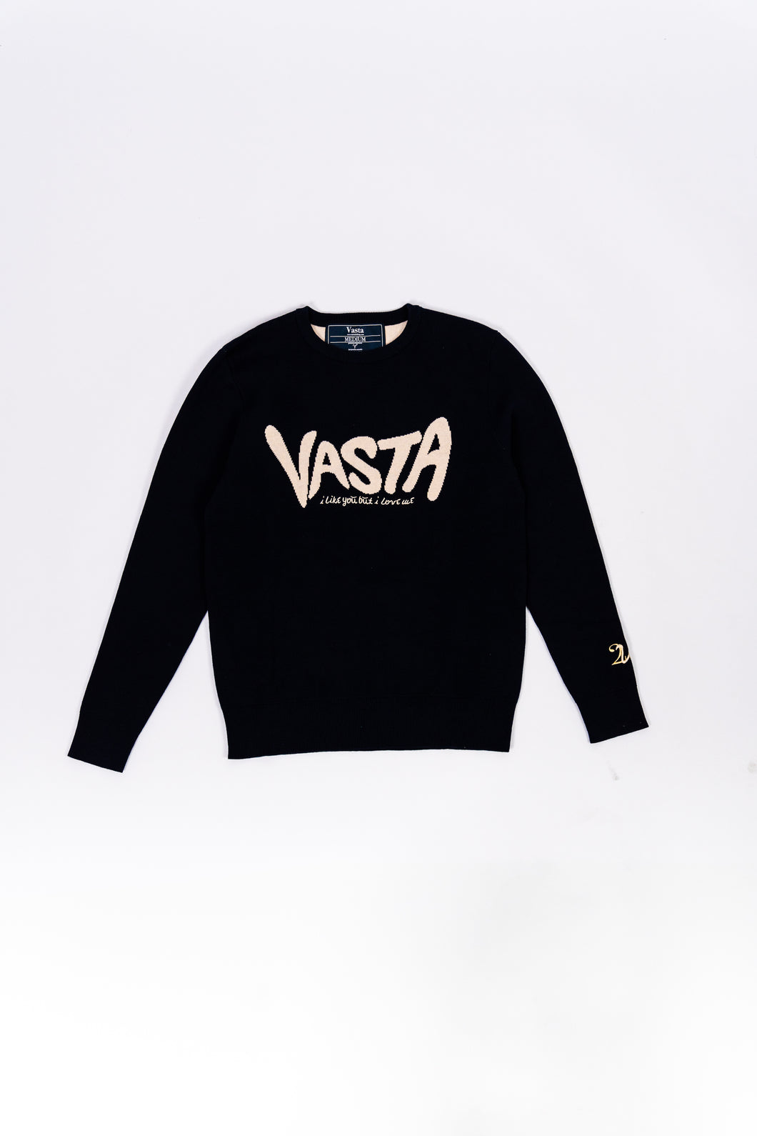 NAVY VASTA JACQUARD SWEATER