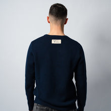 Load image into Gallery viewer, NAVY VASTA JACQUARD SWEATER

