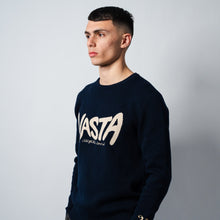 Load image into Gallery viewer, NAVY VASTA JACQUARD SWEATER
