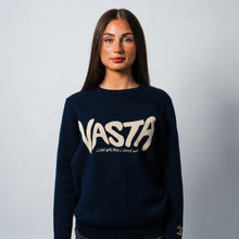 Load image into Gallery viewer, NAVY VASTA JACQUARD SWEATER

