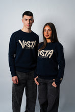 Load image into Gallery viewer, NAVY VASTA JACQUARD SWEATER
